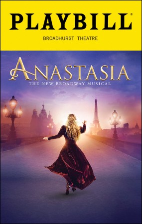 Anastasia Playbill - Opening Night