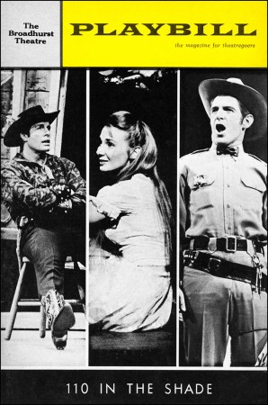 110 in the Shade Playbill - March 1964