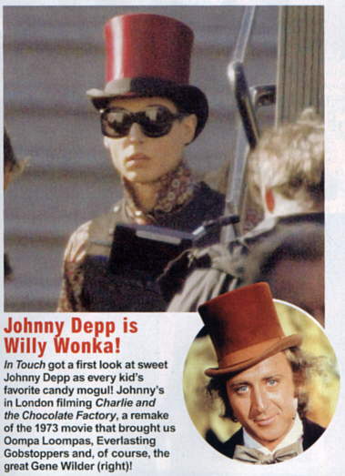 Johnny Depp is WIlly Wonka