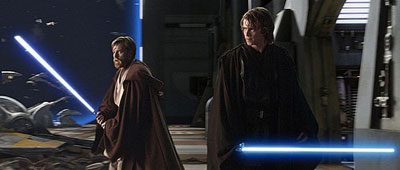 Some Star Wars dudes with swords