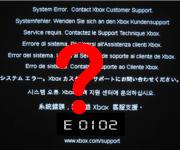 Xbox error code 0102