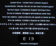 Error Code 13 Xbox