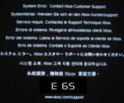 Xbox 360 e 65 or e65 error