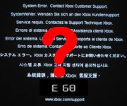 Xbox 360 error code e68 or e 68