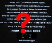 Error e73 or e 73 Xbox 360 Hardware fault